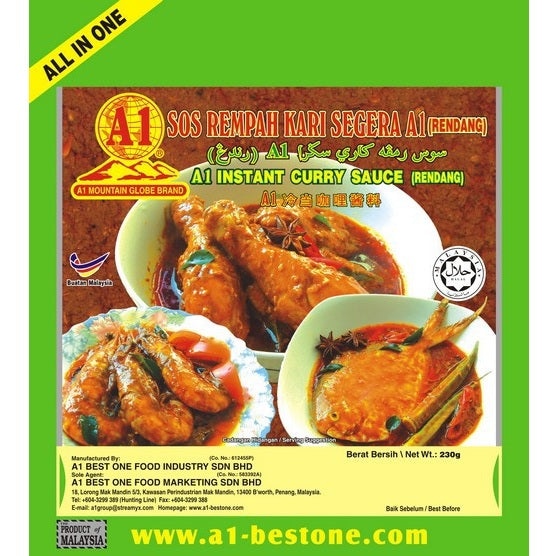 A1 Best One Instant Curry Sauce (Rendang)