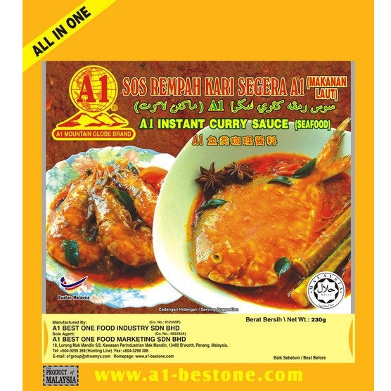 A1 Best One Instant Curry Sauce (Seafood)