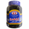 A 450g jar of Hong Sheng Hong Kong Olive Leaves, featuring a blue and yellow label with Chinese text and a blue screw cap.