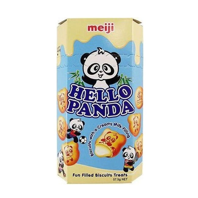 10 Packs of 50g MEIJI Hello Panda Milk Cookies