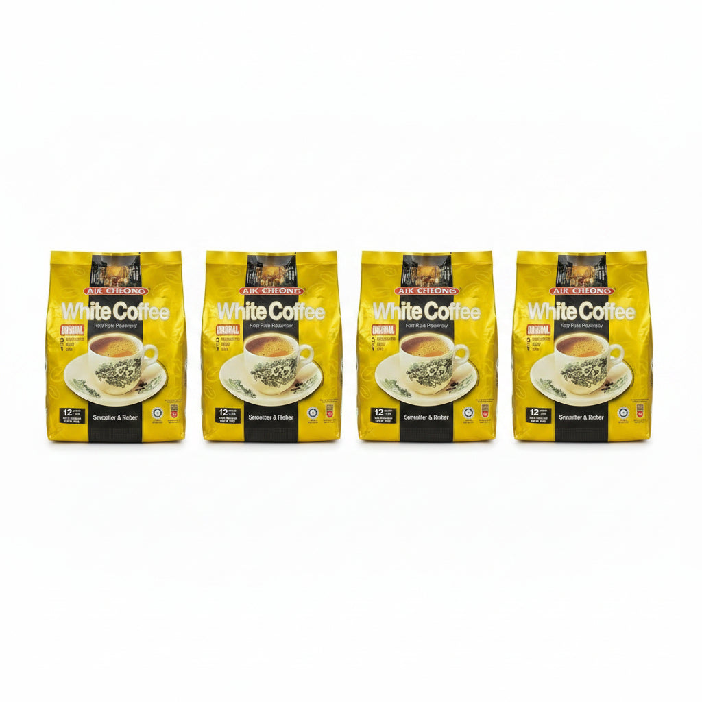 4 x Aik Cheong White Coffee 3 in 1 Malaysia Instant Coffee