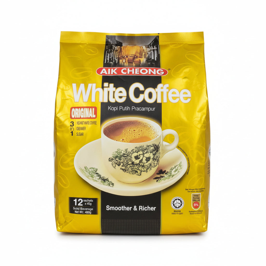 2 x Aik Cheong White Coffee 3 in 1 Malaysia Instant Coffee