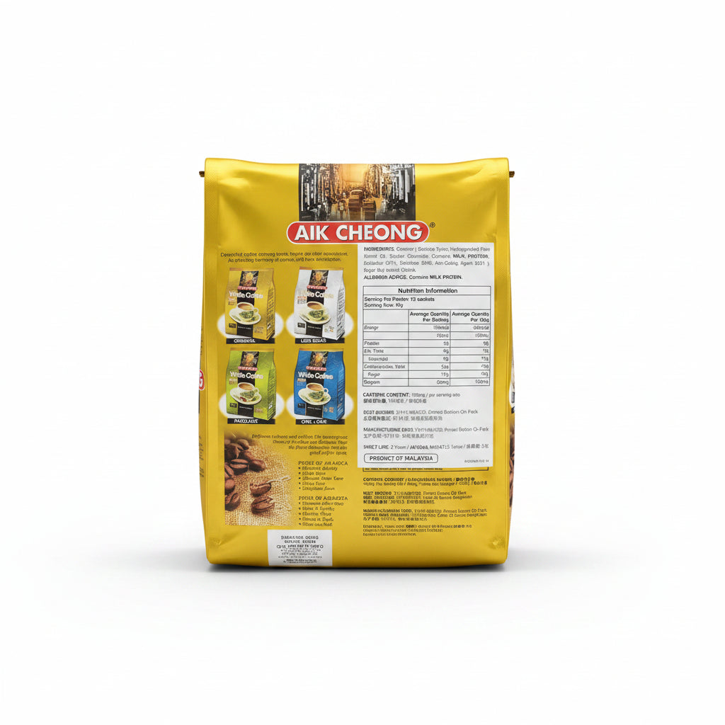 2 x Aik Cheong White Coffee 3 in 1 Malaysia Instant Coffee