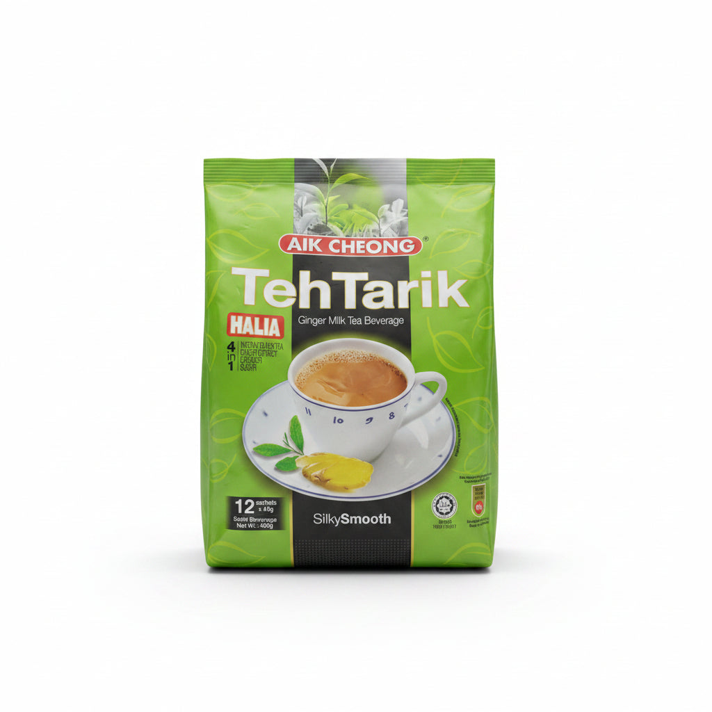 2 x Aik Cheong Teh Tarik Halia 4 in 1 Malaysia Instant Ginger Milk Tea Beverage