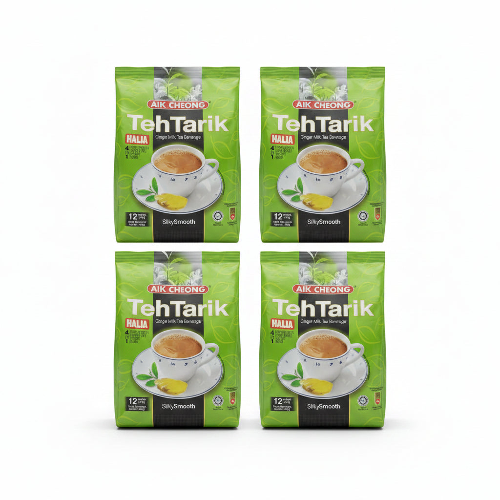 4 x Aik Cheong Teh Tarik Halia 4 in 1 Malaysia Instant Ginger Milk Tea Beverage