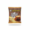 A bag of Old Town Classic White Coffee instant mix, 15 sticks, 31.6g, featuring a golden-brown and black design with an illustration of a street scene and a cup of coffee.
