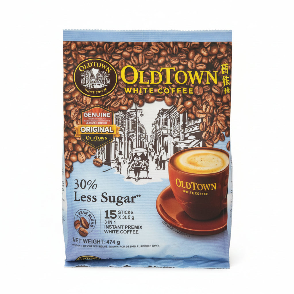 Old Town 3 in 1 white coffee less sugar
